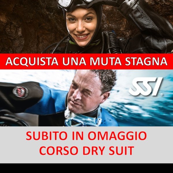 ACQUISTA DA NOI LA TUA MUTA STAGNA, IL CORSO DRY SUIT TE LO REGALIAMO NOI!!